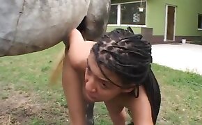 aroused, woman fucking with animal
